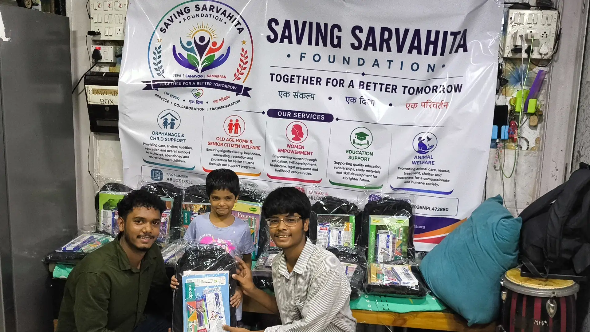 Children Smiling with New Study Kits